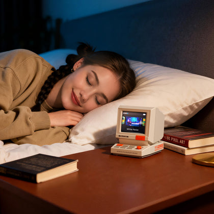 Create a quieter sleep space with soothing sounds designed for rest and focus