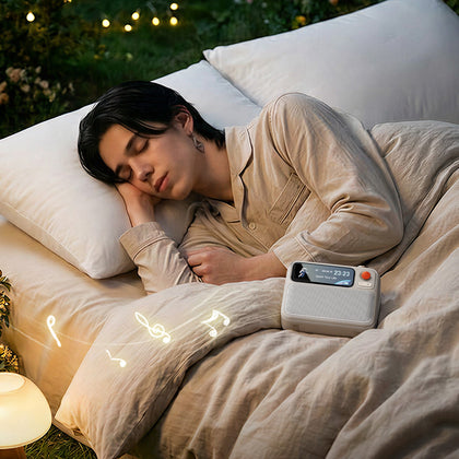Bring calming sound, gentle bedside support, and better rest into every night