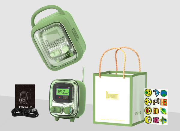 Altavoz Bluetooth Divoom Tiivoo-2 Retro Pixel con pantalla de