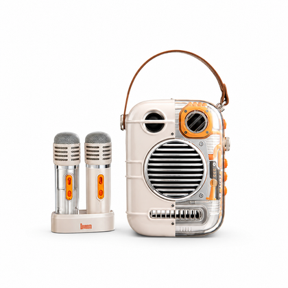 Divoom Spark-Pro Portable Bluetooth Karaoke Speaker with Dual Wireless Microphones