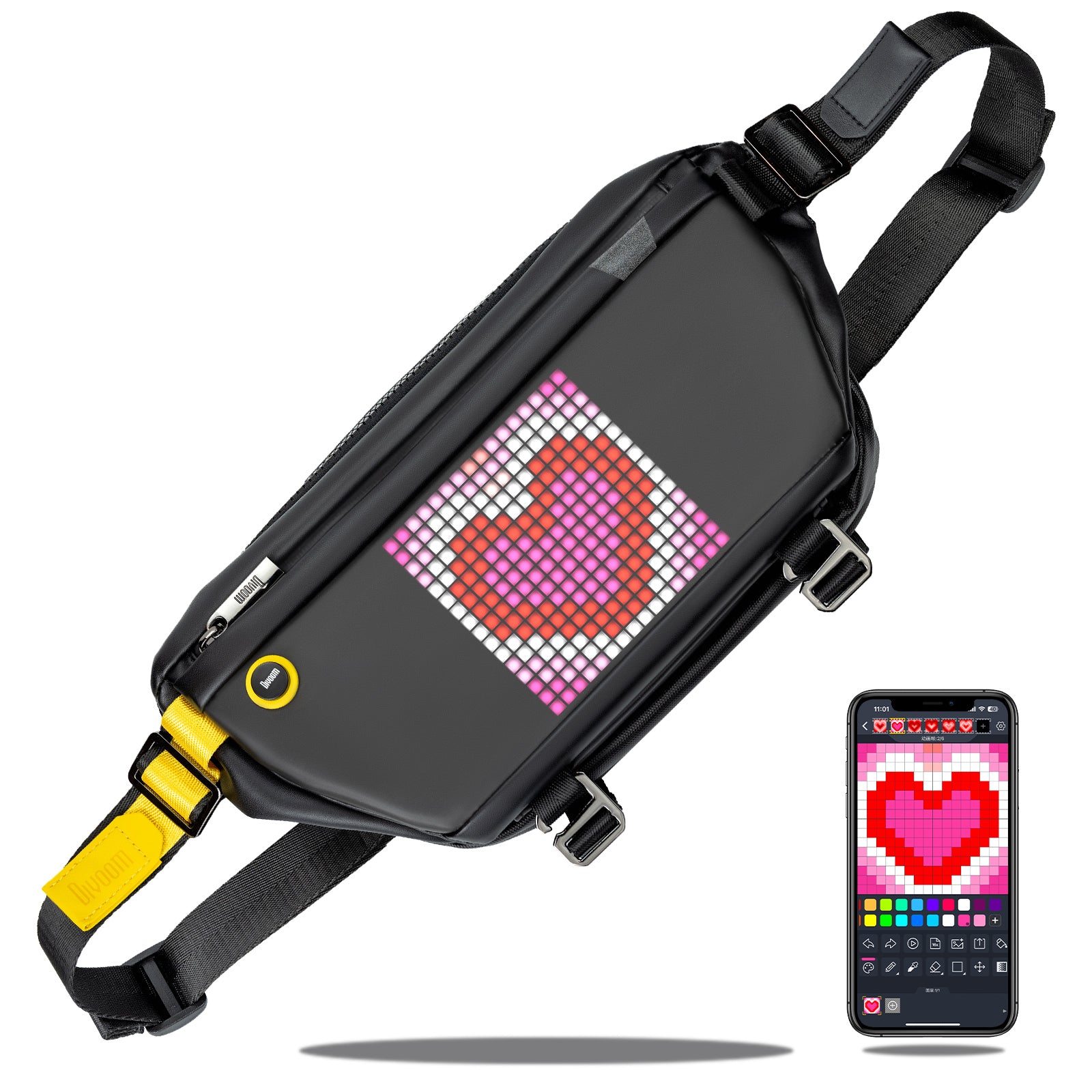 Divoom PIXOO SlingBag ボディバッグ Pixoo-Slingbag | Smart Sling | OutdoorMaster | Travel