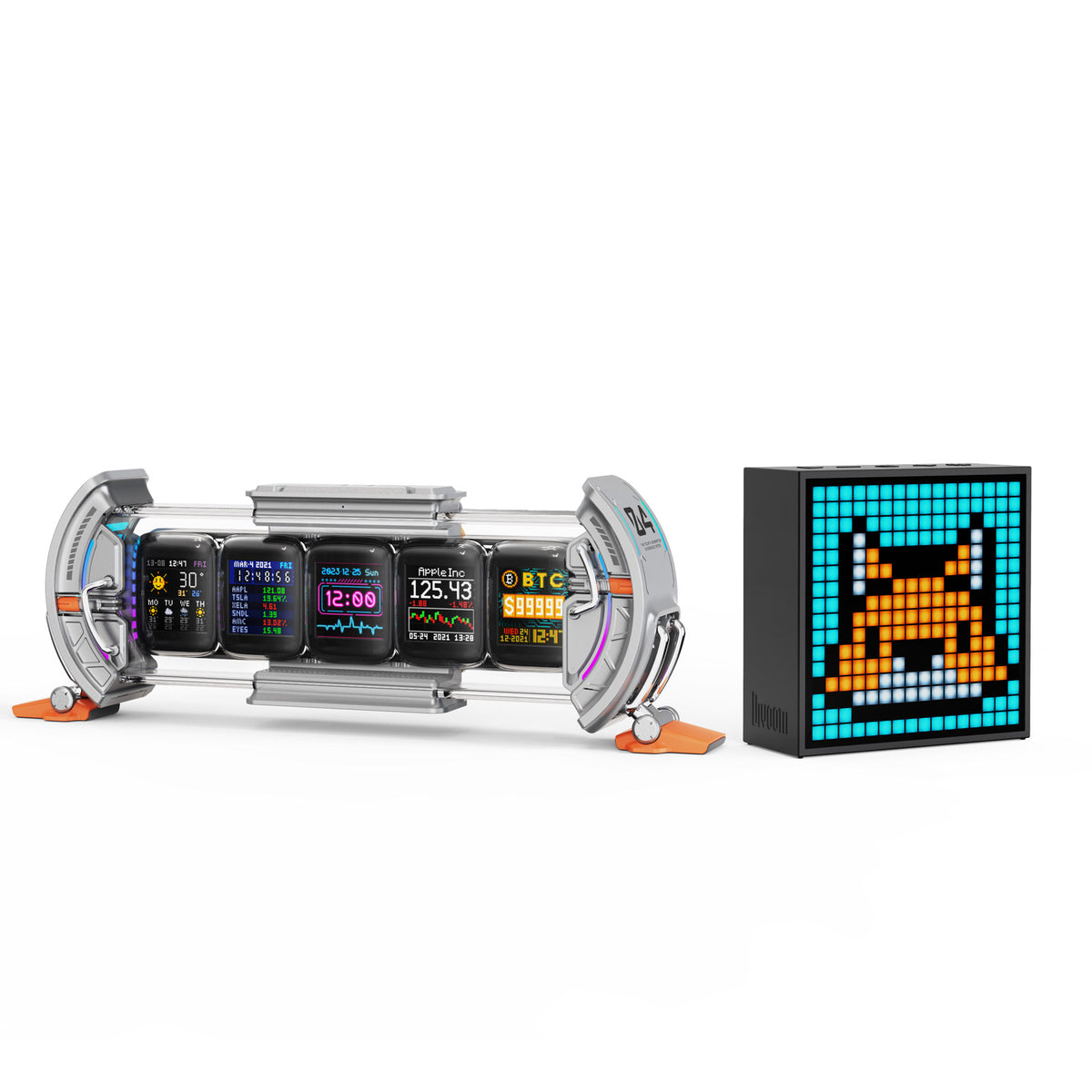 Times Gate & Timebox Evo Smart Pixel Display Lautsprecher Bundle