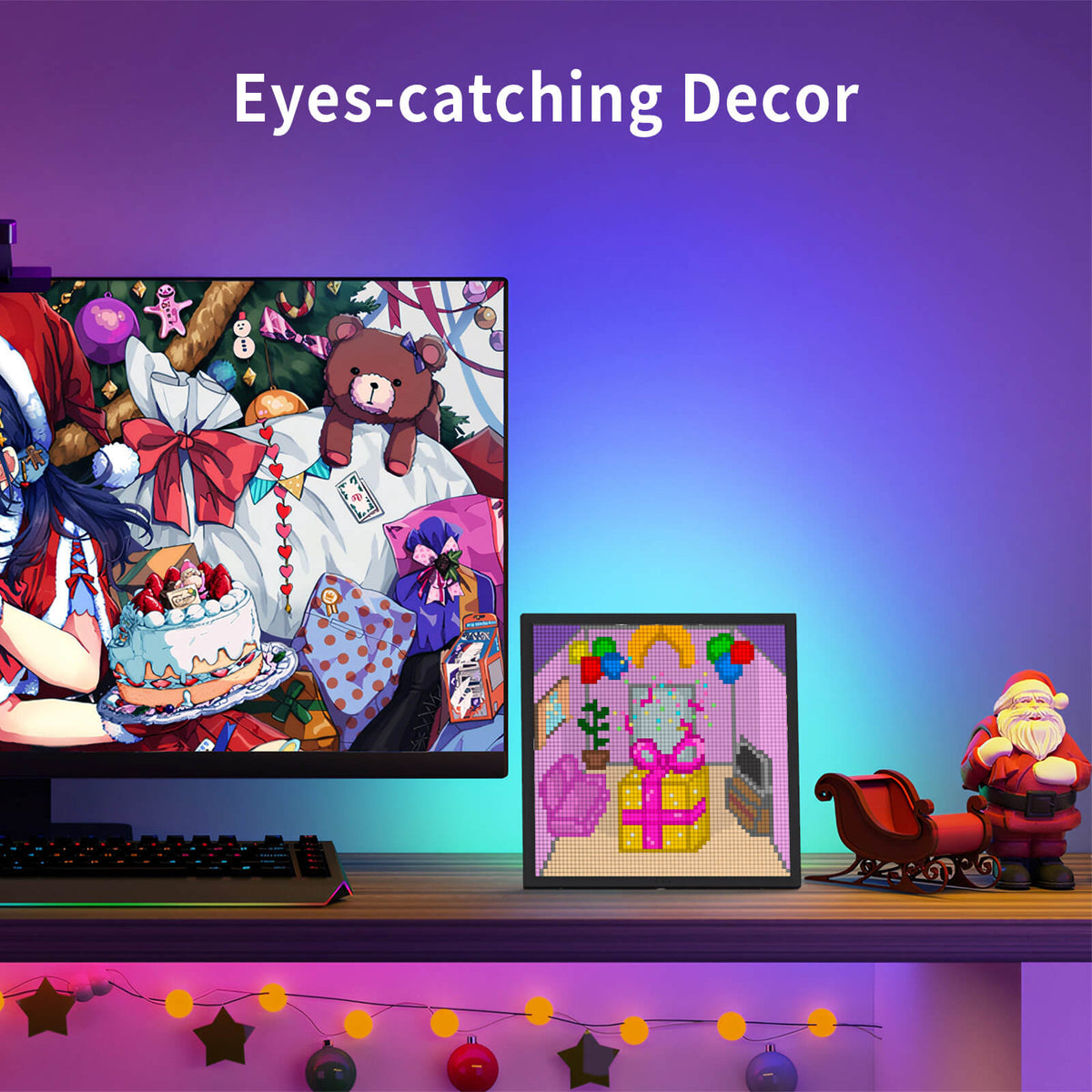 Divoom Pixoo-64 | WiFi Pixel Cloud Digital Frame | 64 X 64 LED Panel ...
