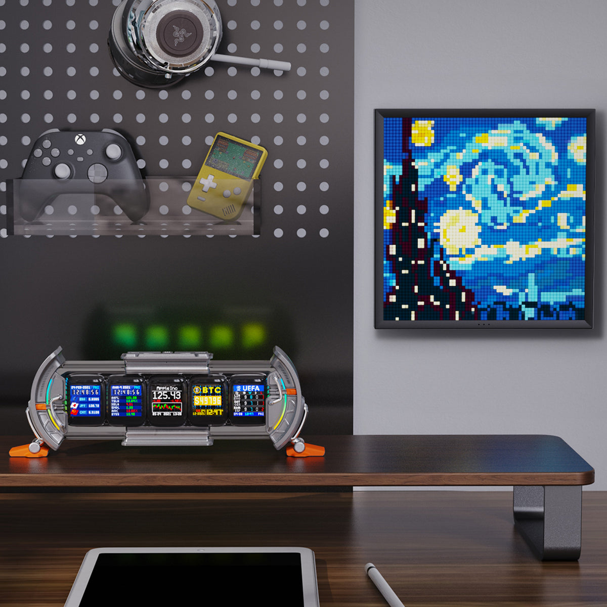 Times Gate & Pixoo64Ⅱ Smart Pixel Display Bundle