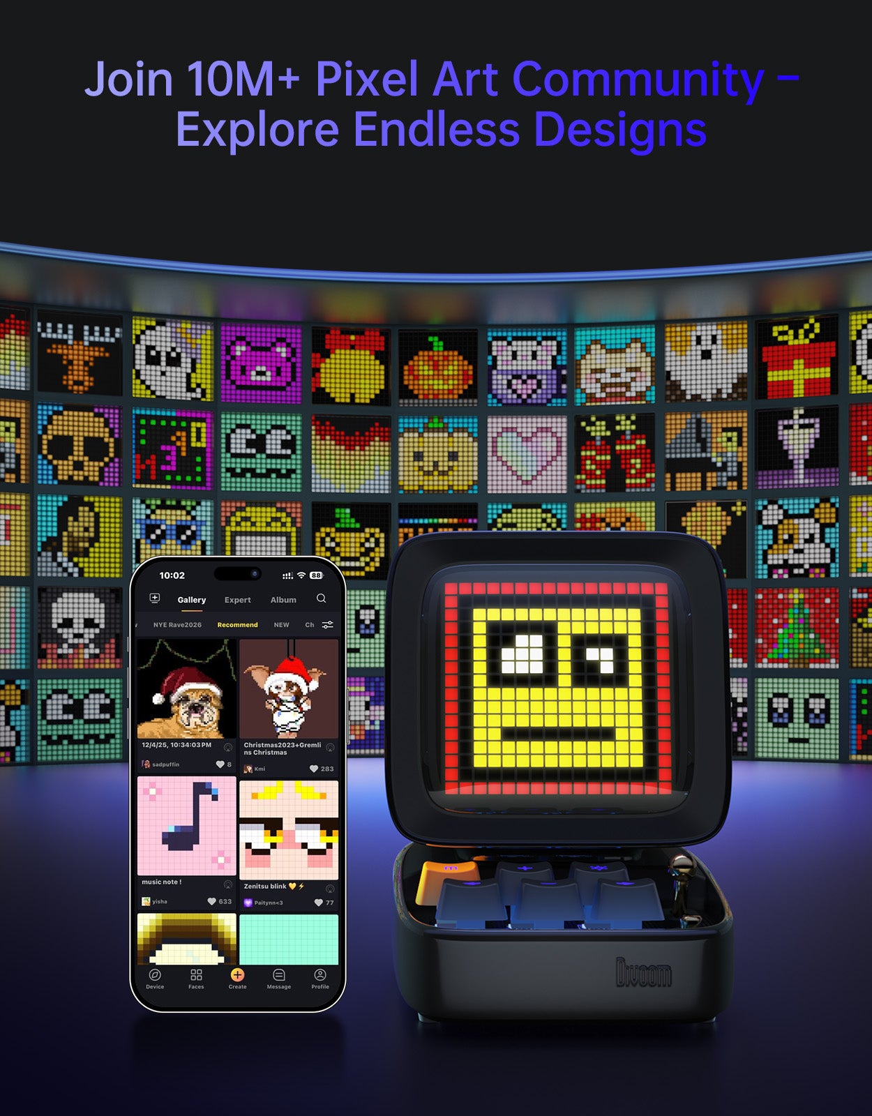 Divoom MiniToo + Ditoo-Pro Pixel Art Bundle – Divoom International