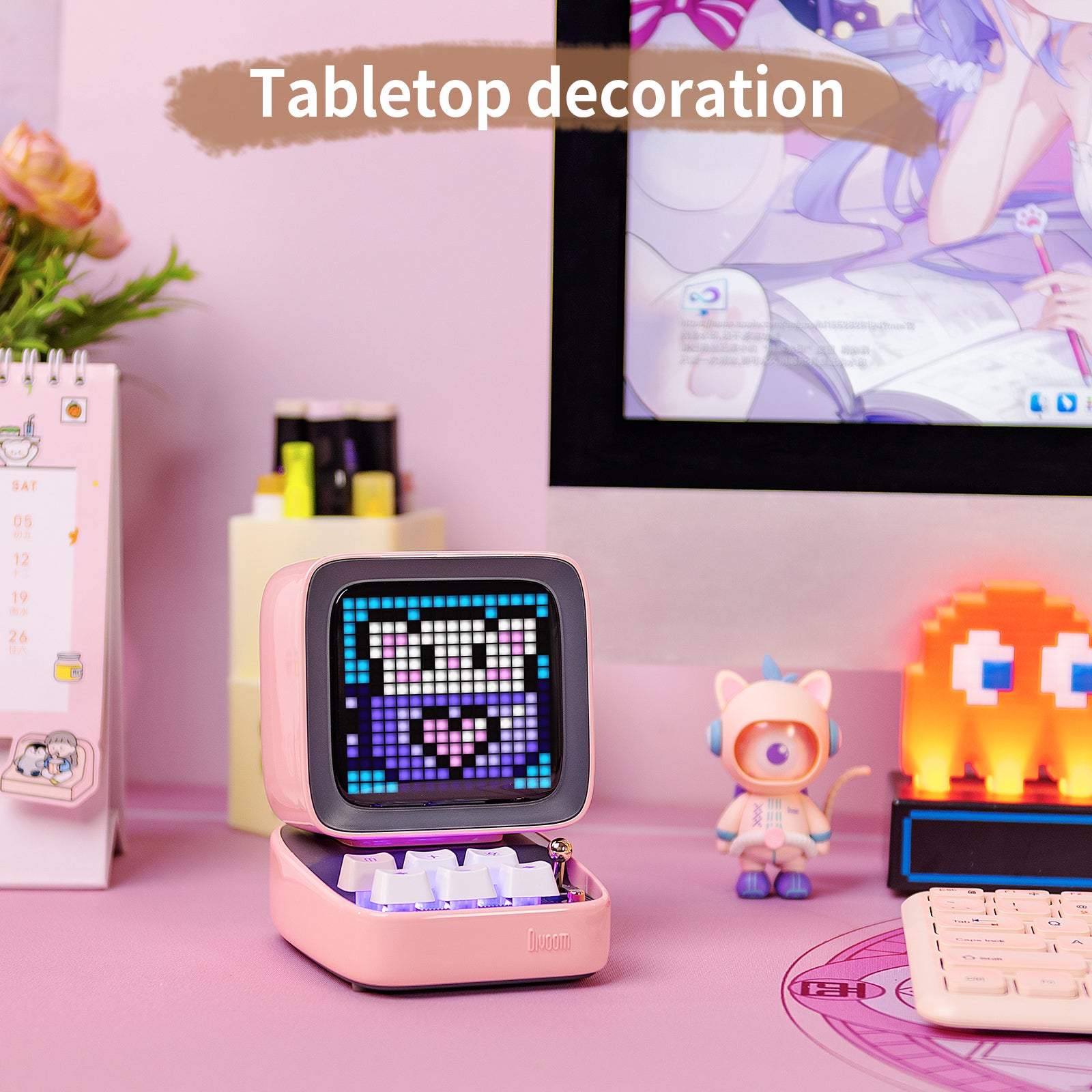 Divoom Ditoo-Proスピーカー ・Divoom Pixoo 64 Divoom Pixoo-64Ⅱ + Ditoo-Pro Summer Pixel Art Bundle – Divoom
