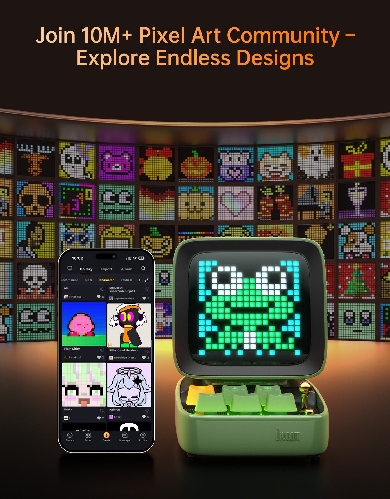 Divoom Pixoo-64Ⅱ + Ditoo-Pro Summer Pixel Art Bundle – Divoom