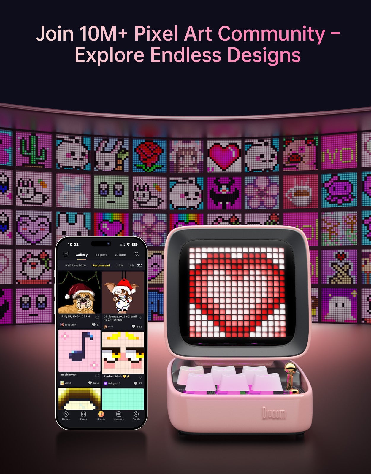 Divoom Pixoo-64Ⅱ + Ditoo-Pro Summer Pixel Art Bundle – Divoom