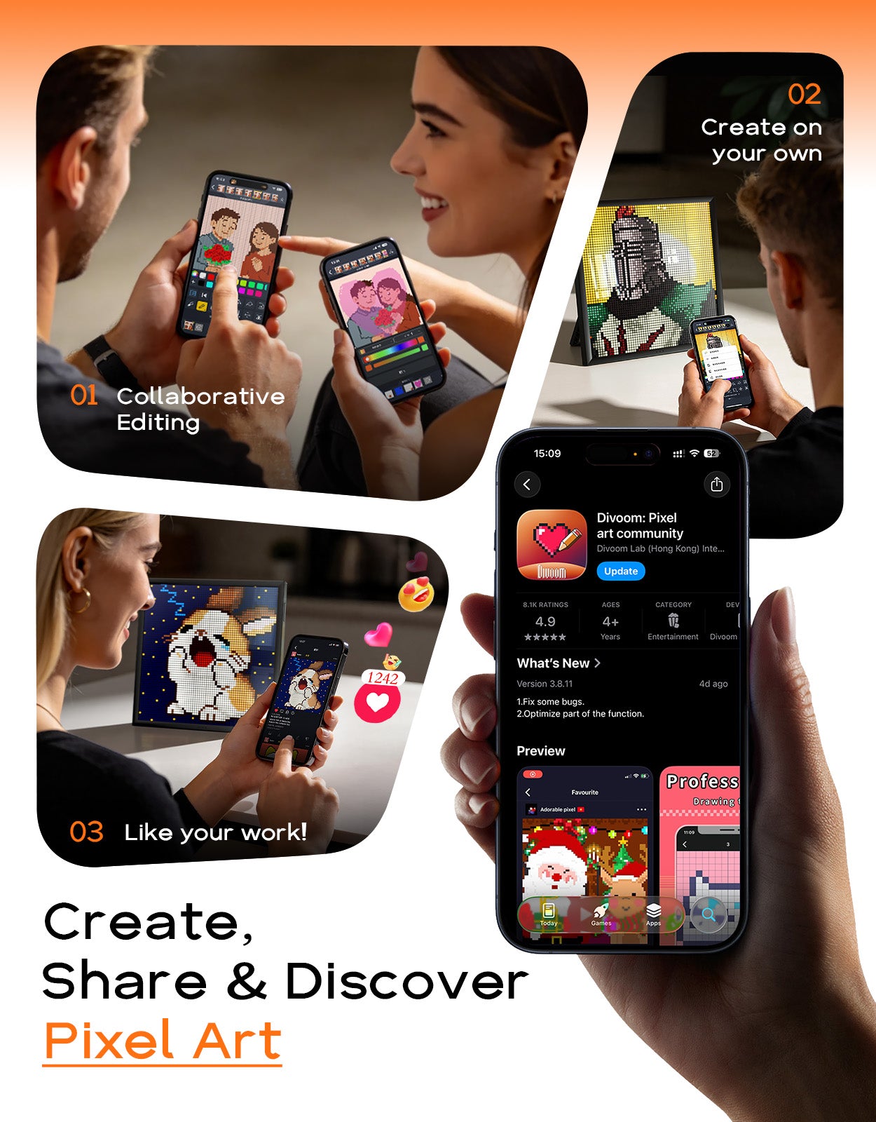 Divoom Pixoo-64Ⅱ + Ditoo-Pro Summer Pixel Art Bundle – Divoom