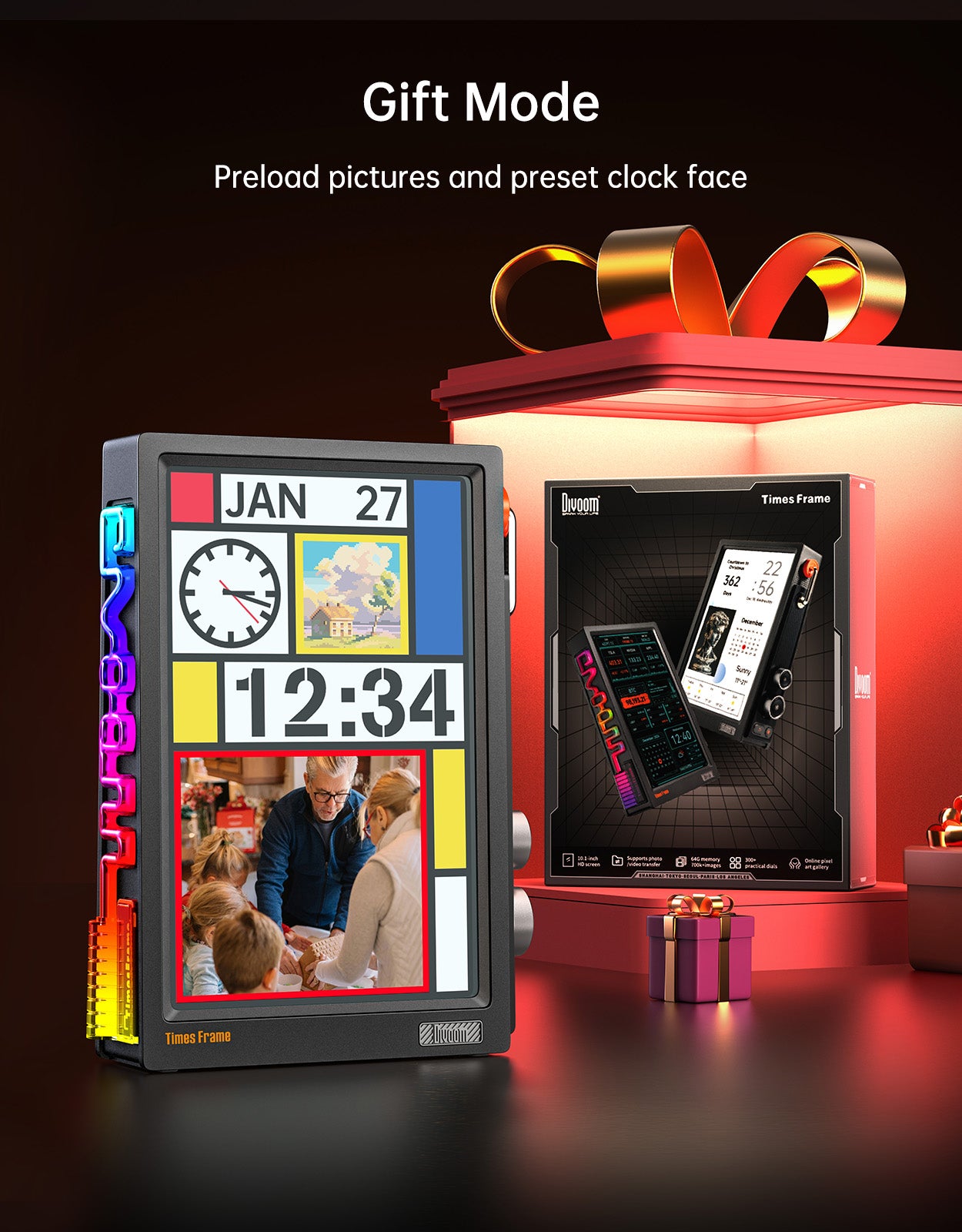 Divoom Emodo Pixel Badge + Times Frame Bundle – Divoom International