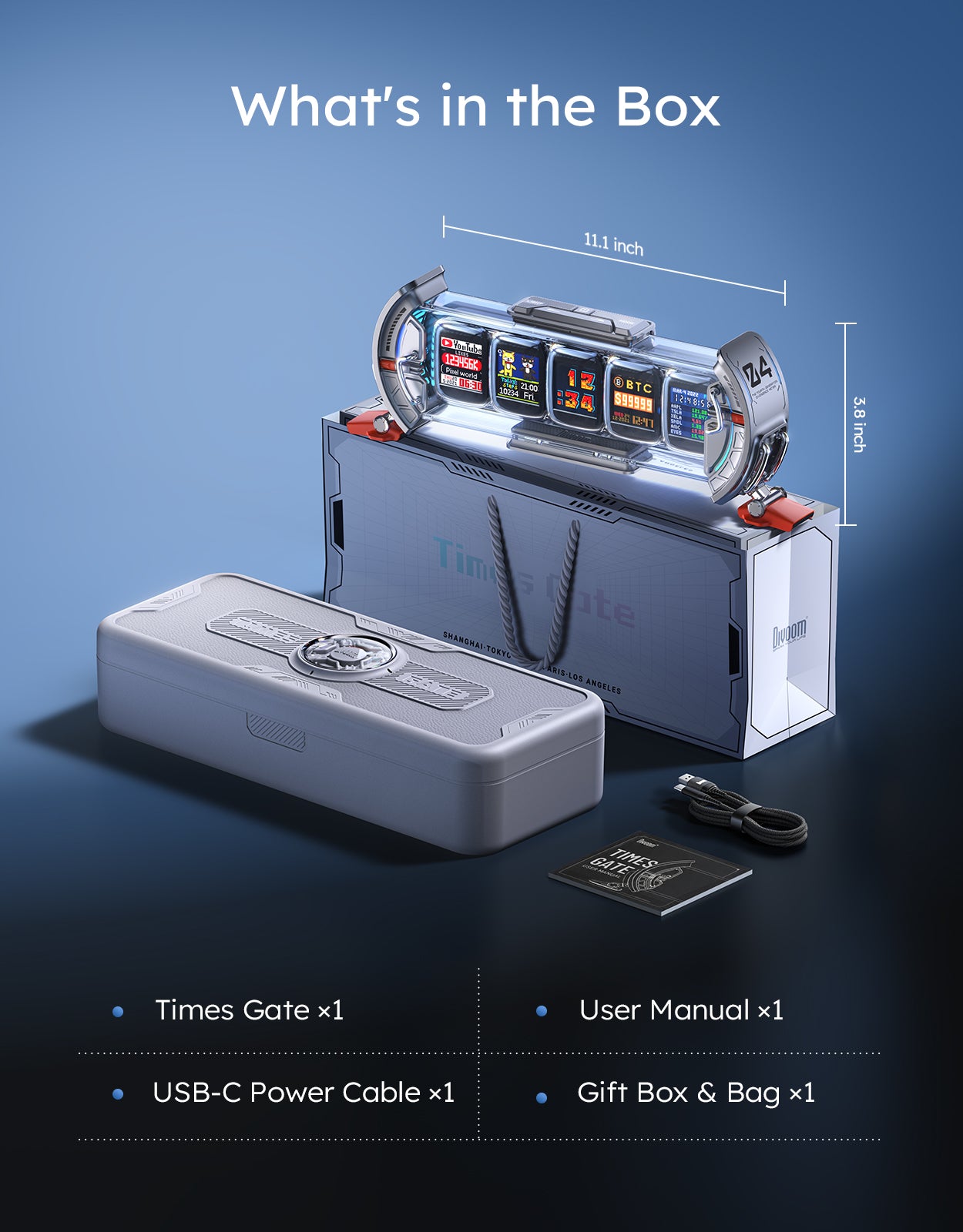 Divoom Times Gate + Tiivoo-2 Summer Desk Setup Bundle – Divoom