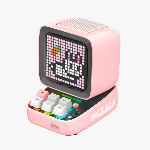 Divoom MiniToo レトロピクセル　Bluetooth　スピーカー Divoom MiniToo Retro PC-Style Computer Speaker, Smart Pixel Screen