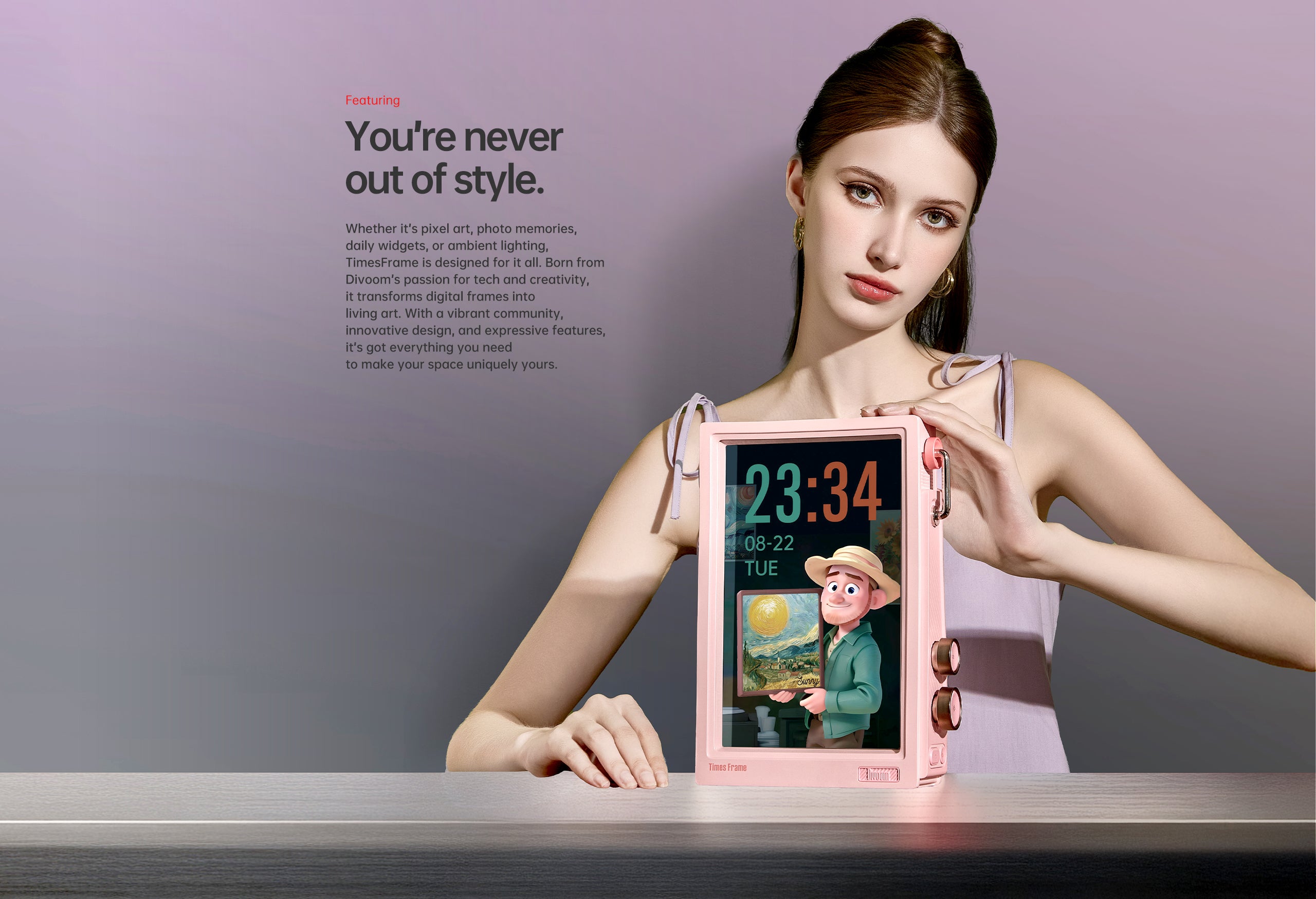 Divoom Times Frame | Smart Digital Display 15