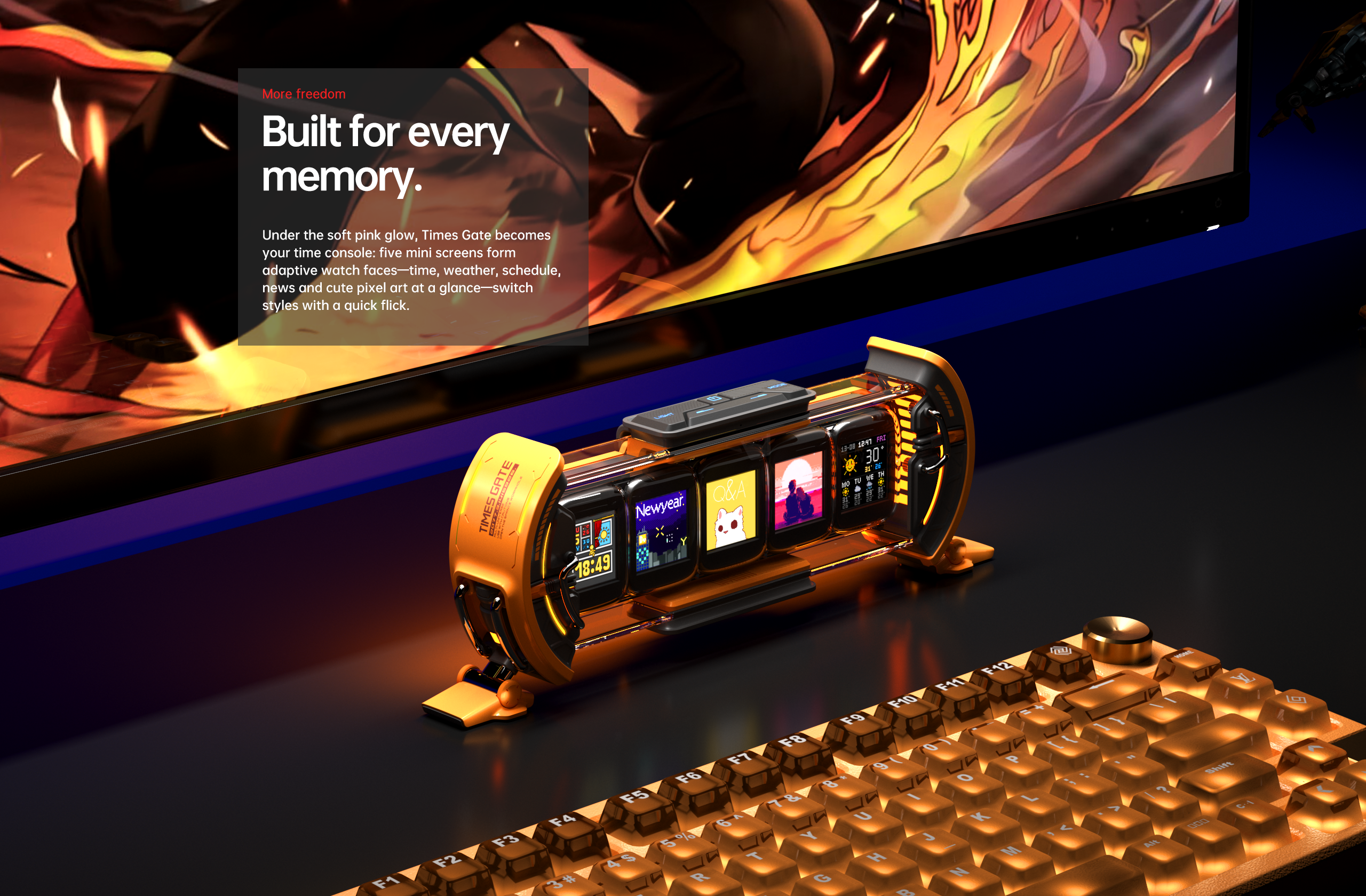 Divoom Times Gate ゲーミングイルミネーション 定価19800 Divoom Times Gate | Pixel Art Informative Display