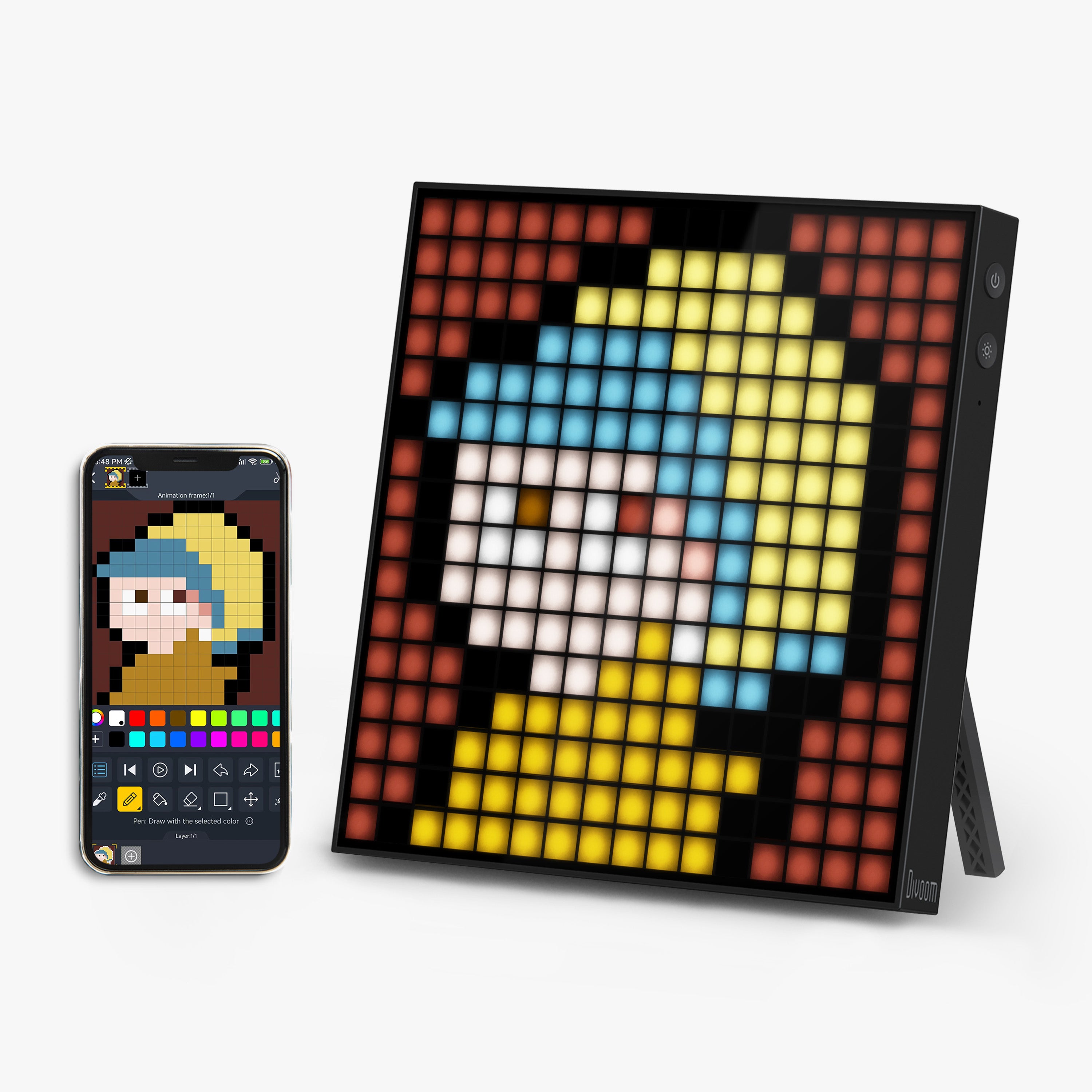 Divoom Pixoo-16 Wifi Pixel Art Frame – Divoom International