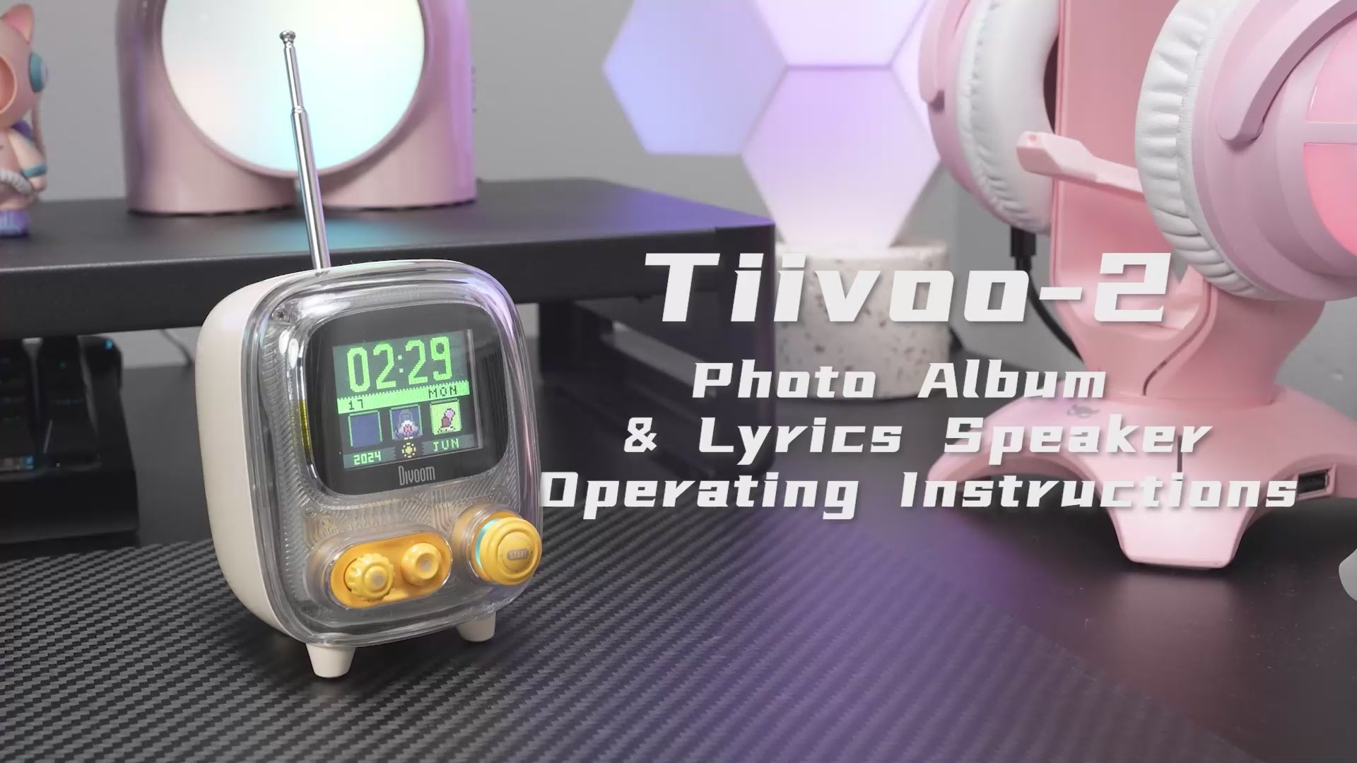 Divoom Tiivoo-2 Photo Album & Lyrics Speaker