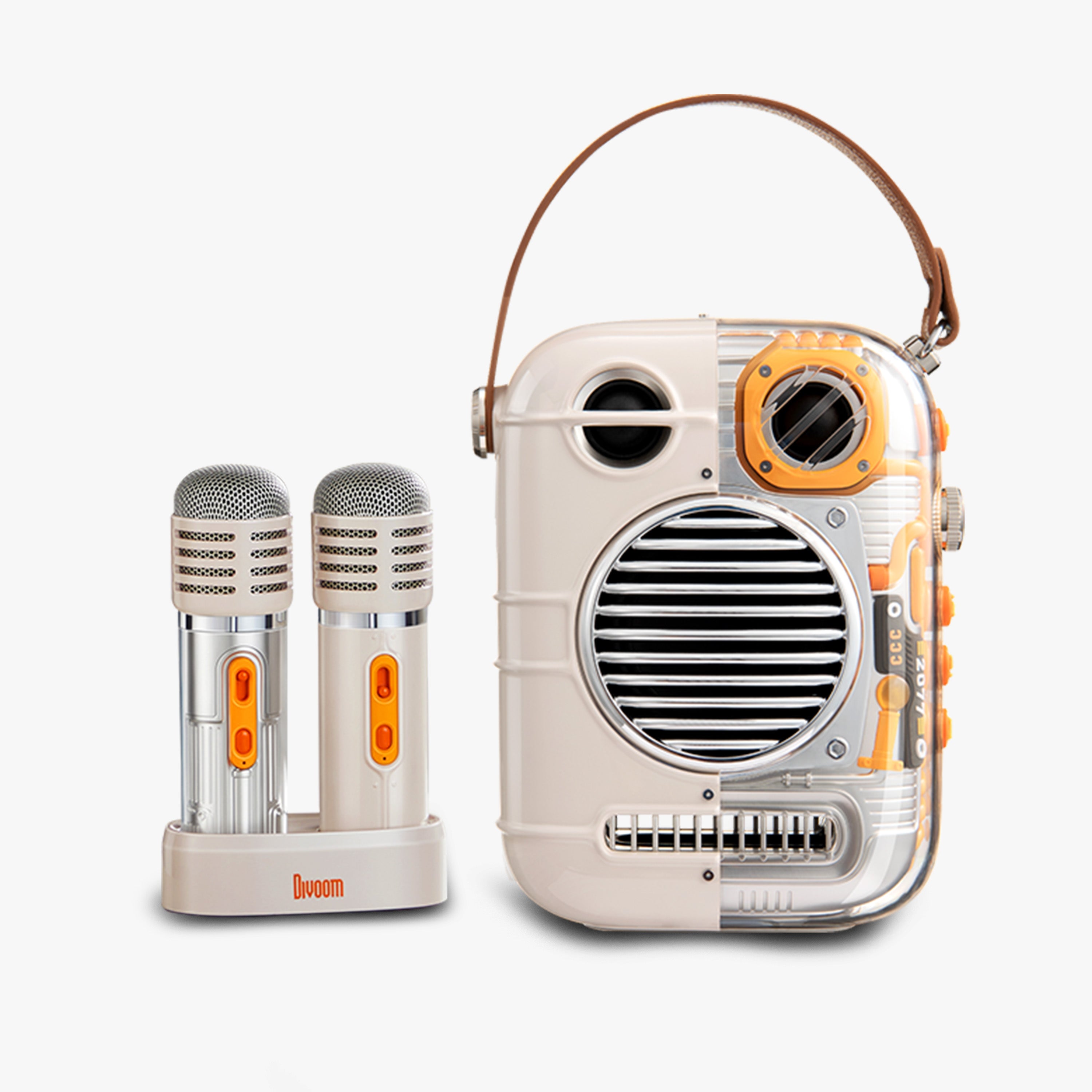 スピーカー・ウーファー Divoom Karaoke Bluetooth Speaker Divoom Spark-Pro Bluetooth Portable Speaker Karaoke Speaker