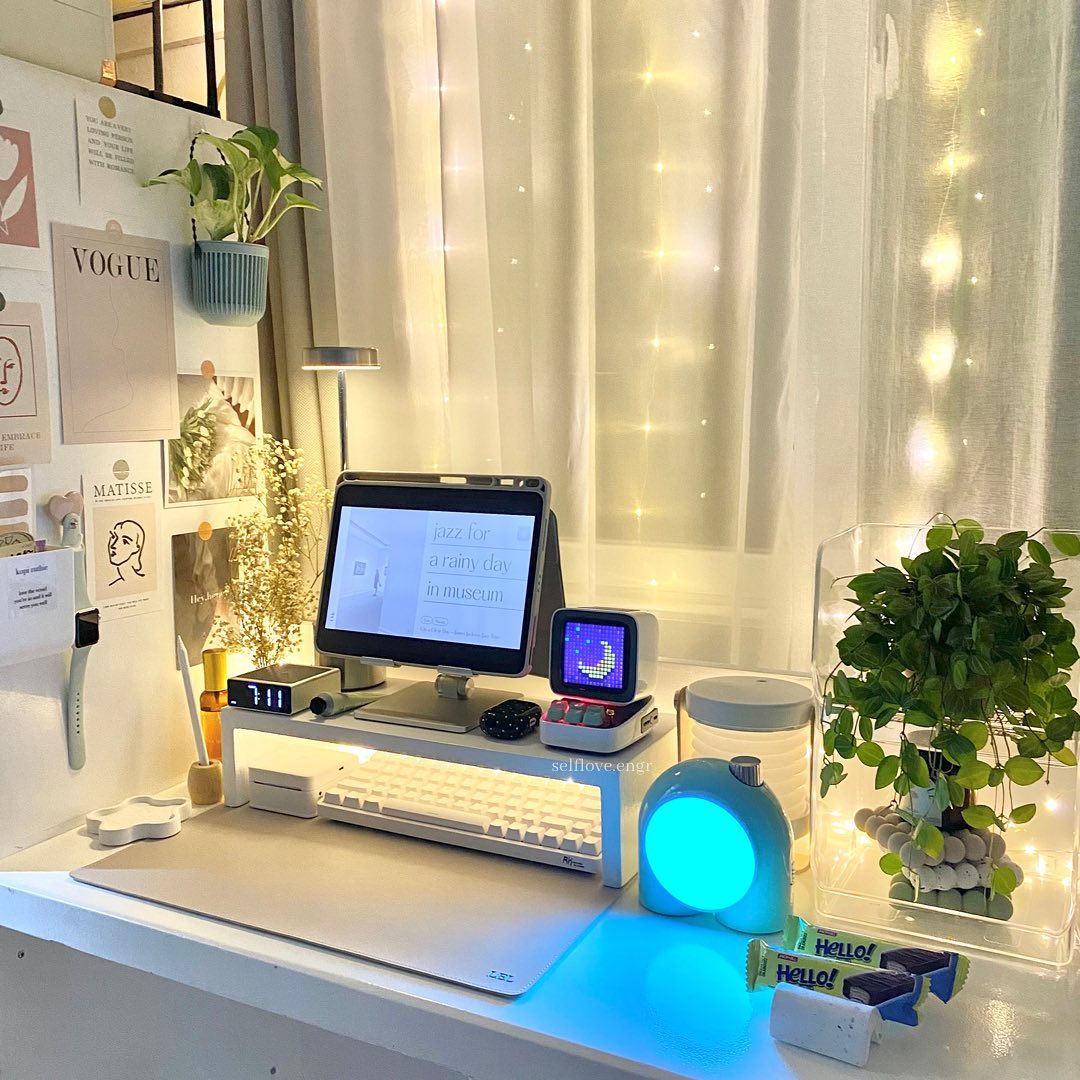Divoom Ditoo Altavoz Bluetooth y Planet-9 Mood LampGaming Juego de decoración de escritorio con Kawaii y Cute Style RGB LED para niñas y niños