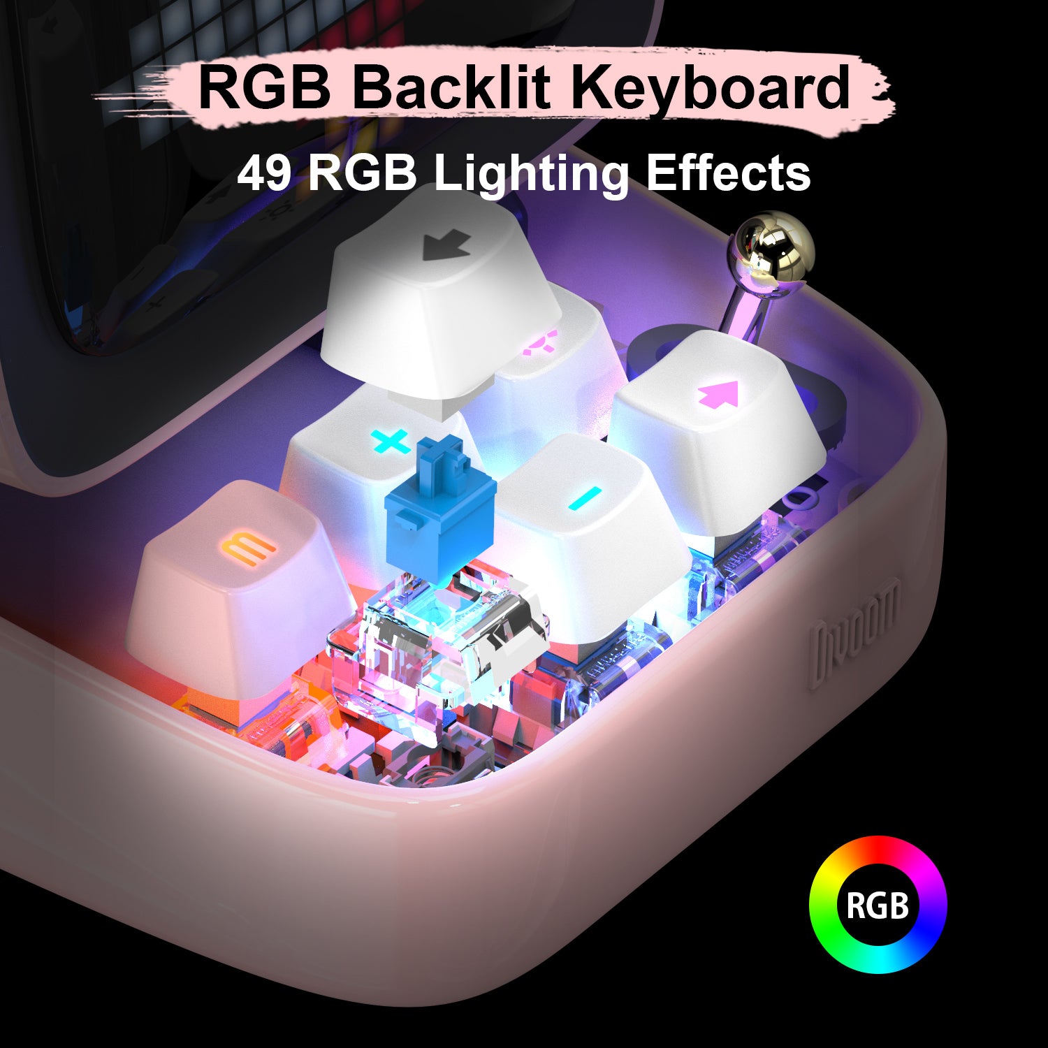 Alto-falante Bluetooth Divoom Ditoo Retro Pixel Art Game com 16X16 LED Tela Frontal Controlada por Aplicativo