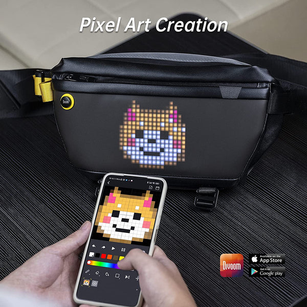 Divoom Pixoo Sling Bag ピクセルアート ボディバッグ ショルダー 
