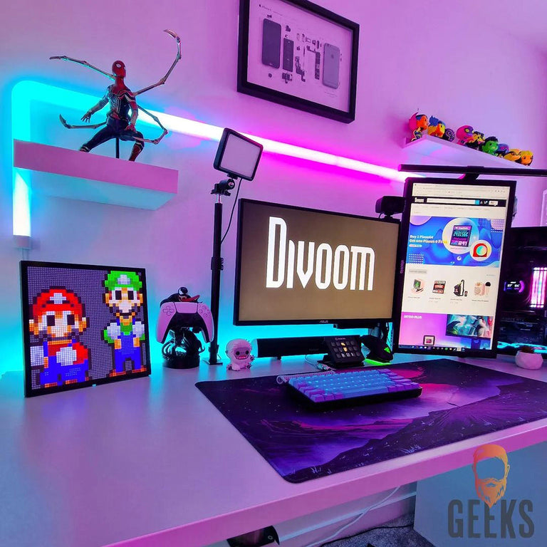 Divoom Pixoo-64 | WiFi Pixel Cloud Digital Frame | 64 X 64 LED ...