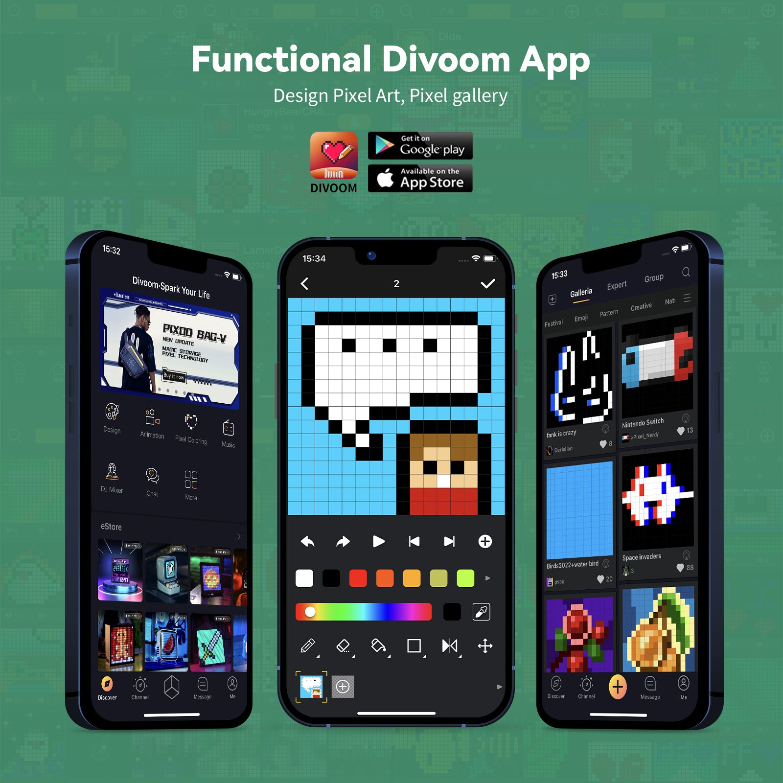 Divoom Ditoo-Mic ミニ カラオケ マシン ピクセル アート Bluetooth スピーカー