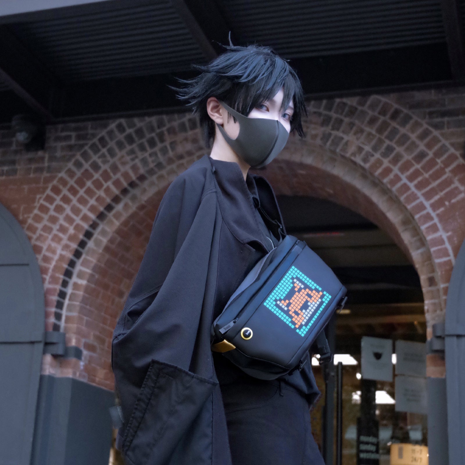 [Divoom] Pixoo Sling Bag-V ピクセルアートショルダーバ