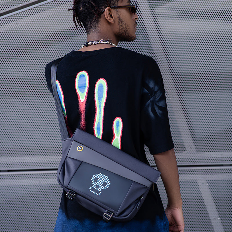 Divoom Sling Bag-V Aanpasbare Pixel Art Fashion Design Outdoor Sport Waterdichte Heren en Dames Messenger Bag Nieuwjaarscadeau
